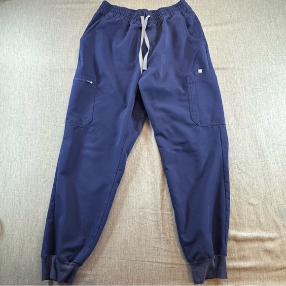 Figs Technical Collection Zamora Scrub Women’s Jogger Cargo Pants Size L Navy - Picture 1 of 11